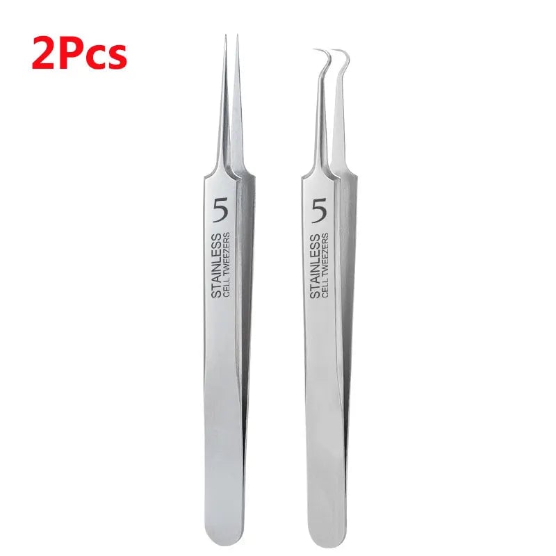 German Ultra Fine Cell Pimple Blackhead Clip Tweezers Acne Tool