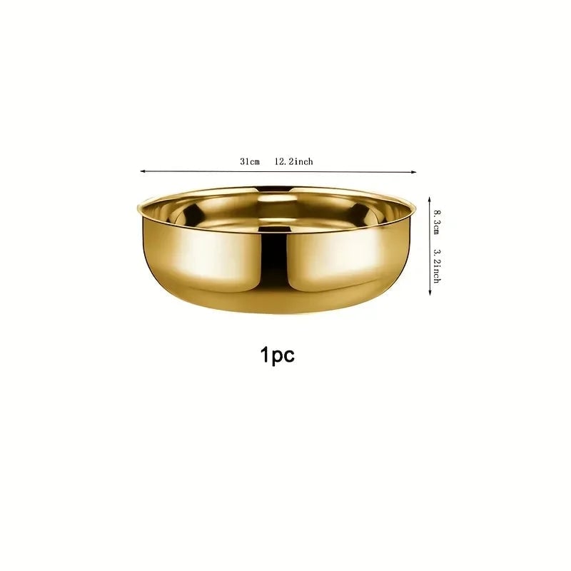 Large Stainless Steel Mixing Bowl - Multi-Purpose Kitchen Bowl