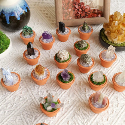 Natural Amethyst Quartz Crystal Stones - Healing Gemstones Feng Shui