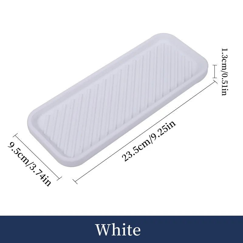 Silicone Drain Tray - Kitchen Sink Sponge Holder & Soap Dispenser