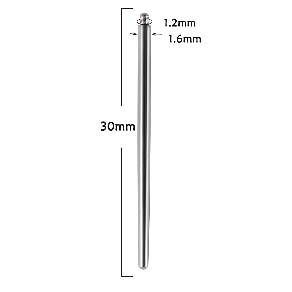 Surgical Steel Insertion Taper 14G 16G 18G Thread Threadless Tool