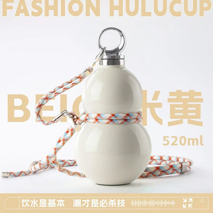 520ml Insulated Gourd Tumbler 6hr Heat Retention Travel Decanter