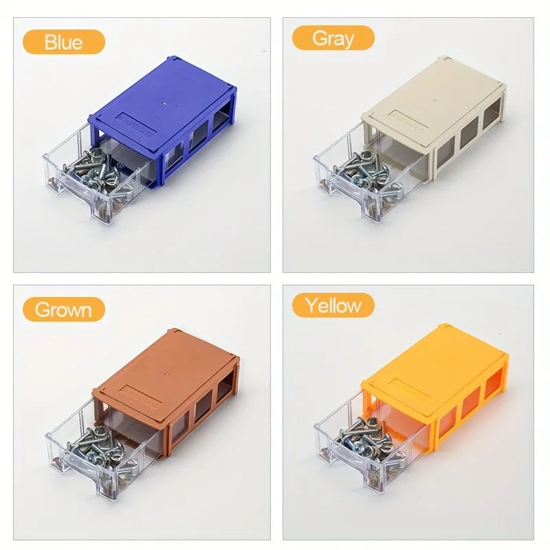 8/16pcs Mini Drawer Organizer 14x9x4cm Screw Parts Storage Bins
