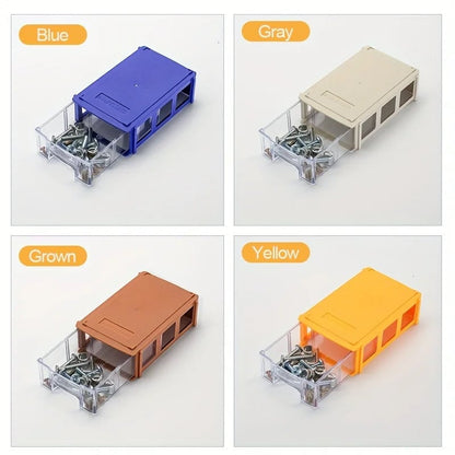 8/16pcs Mini Drawer Organizer 14x9x4cm Screw Parts Storage Bins
