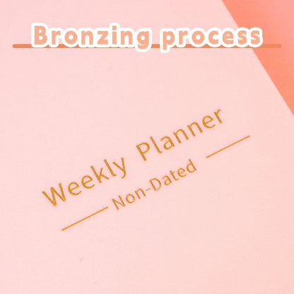 Daily Weekly Monthly Planner Notebook - Student Office Diary Journal