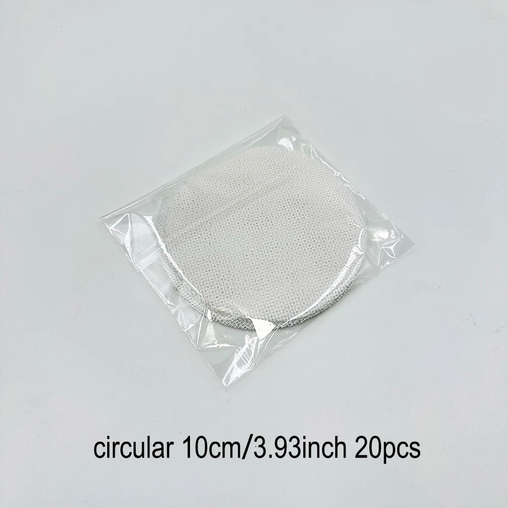 Bonsai Pot Mesh Sheets 100pcs - White Drainage Net Bottom Covers