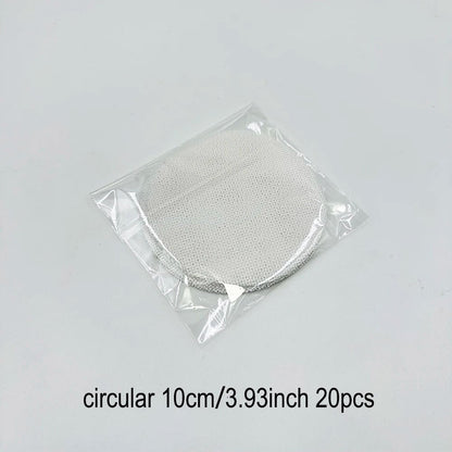 Bonsai Pot Mesh Sheets 100pcs - White Drainage Net Bottom Covers