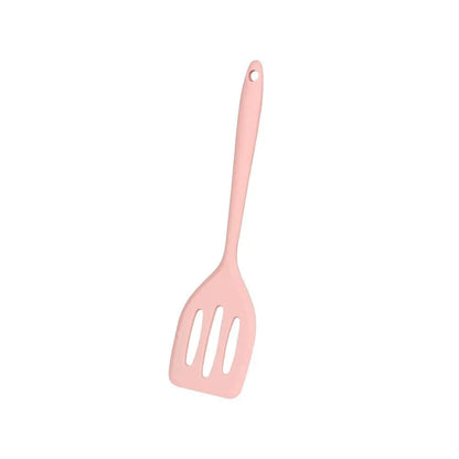 Heat-Resistant Silicone Spatula - Non-Stick Flat Bottom Frying