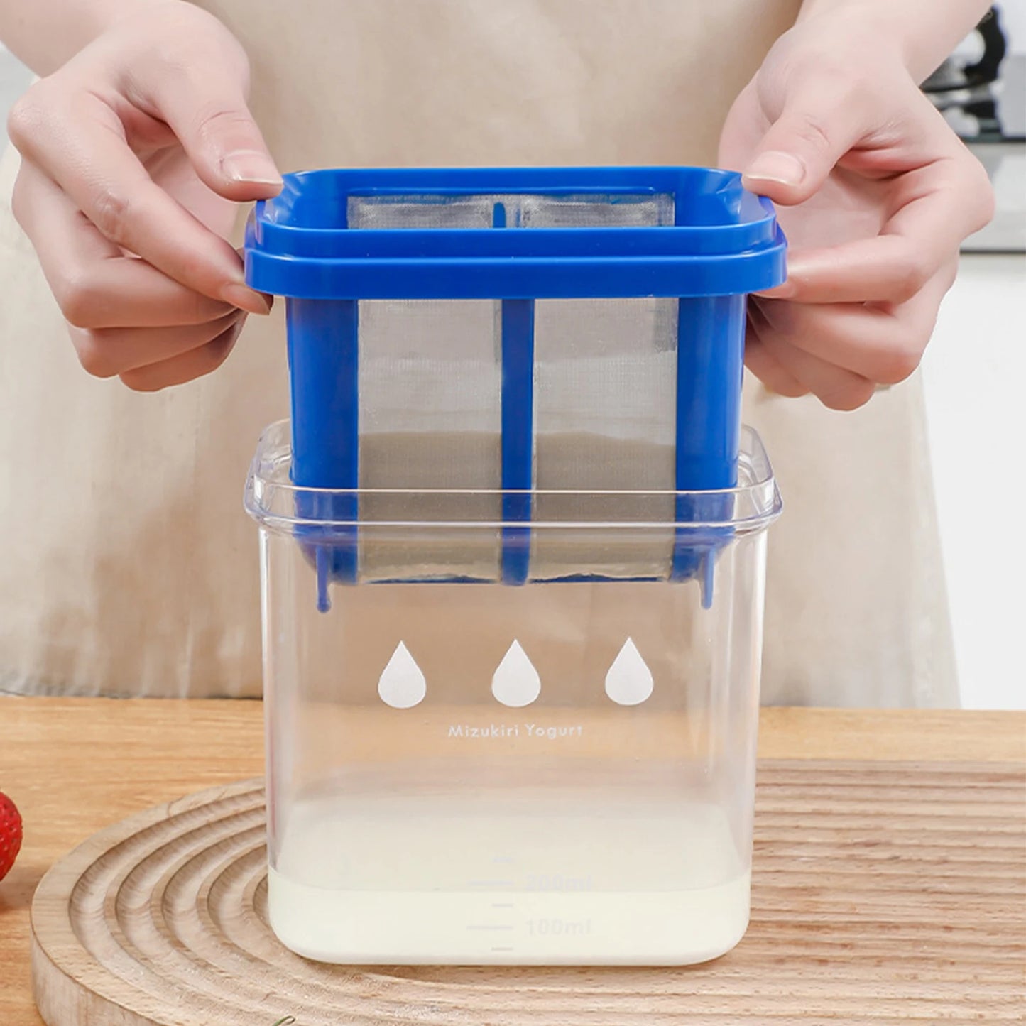 1100ml Greek Yogurt Strainer - Reusable Whey Separator Maker