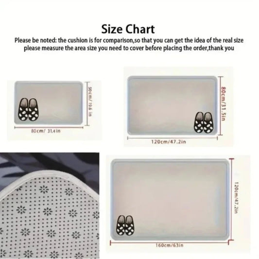 Wood Grain Anti-Slip Door Mat - Indoor/Outdoor Non-Slip Entrance