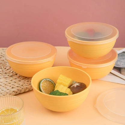 4-Piece Sealed Bowl Set with Lids - Bento Box Food Storage