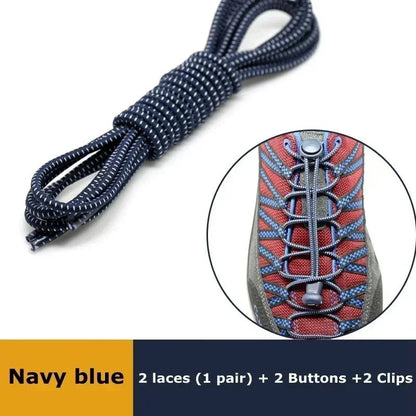 Elastic No Tie Shoelaces with Lock - Stretching Sneaker Hiking