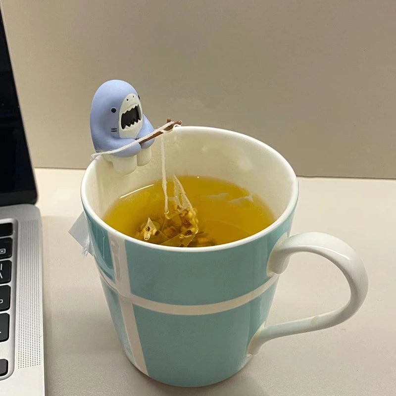 Reusable Silicone Shark Tea Infuser - Herbal Loose Leaf Strainer