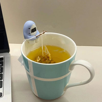 Reusable Silicone Shark Tea Infuser - Herbal Loose Leaf Strainer