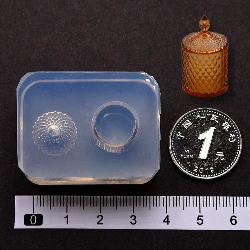 Mini Food Jar Silicone Mold - Dollhouse Kitchen DIY UV Resin Casting