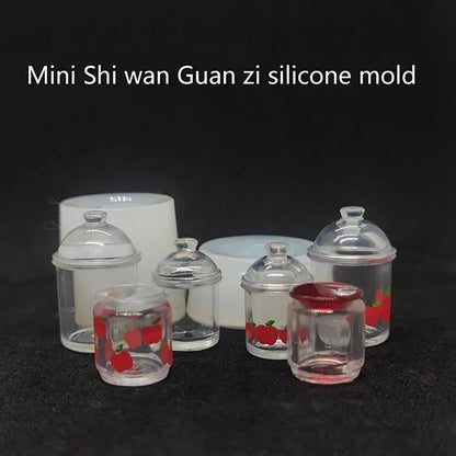 Mini Silicone Food Jar Molds - Dollhouse Kitchen DIY Cookie Candy Jars