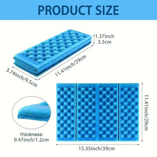 6-Fold XPE Honeycomb Massage Mat Waterproof Camping Cushion Pillow