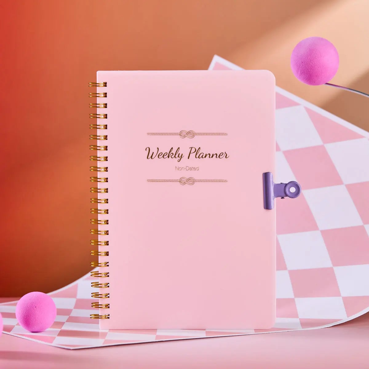 Daily Weekly Monthly Planner Notebook - Student Office Diary Journal