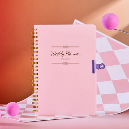 Daily Weekly Monthly Planner Notebook - Student Office Diary Journal