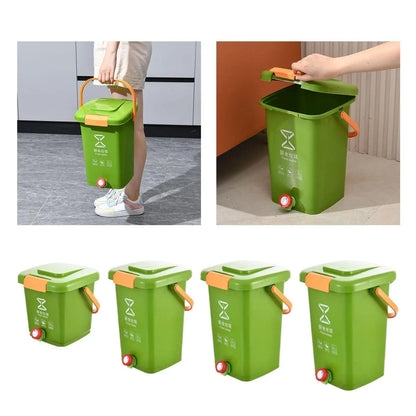 Kitchen Countertop Compost Bin - Easy Clean Modern Design Bucket