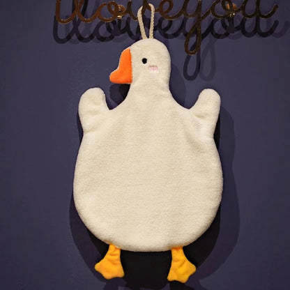 Cartoon Goose Hand Towel - Quick Dry Super Absorbent Kitchen Bath