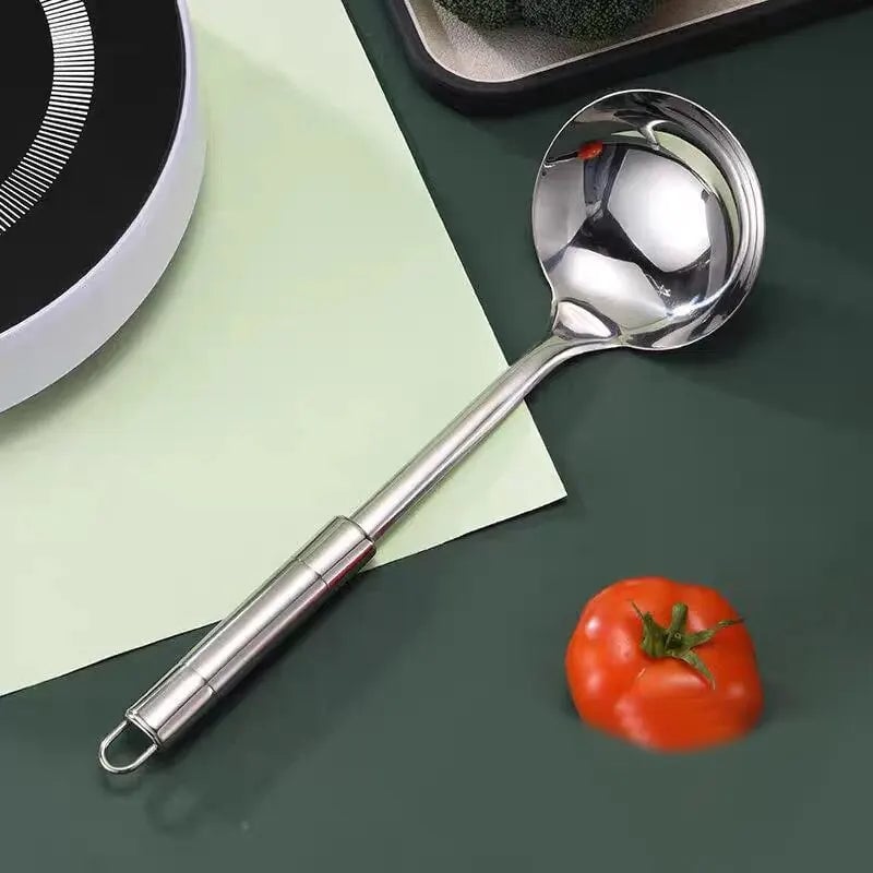 Professional Stainless Steel Cooking Spoon - Kitchen & BBQ Tool