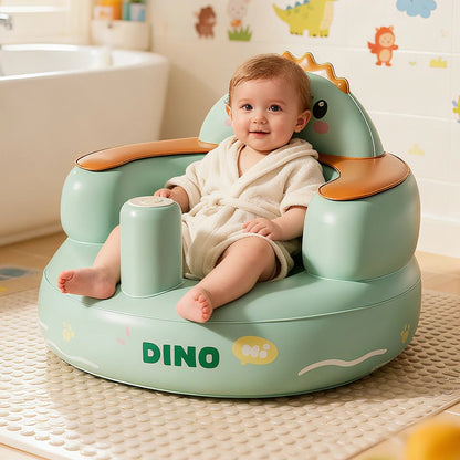 Inflatable Baby Floor Seat Built-in Air Pump 3+ Months Sit Me Up Chair
