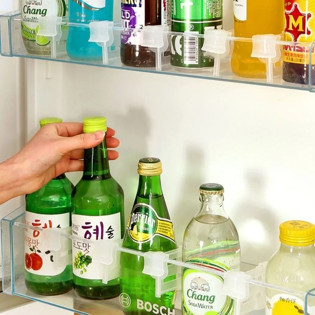 4pcs Expandable Refrigerator Storage Dividers Kitchen Organizer