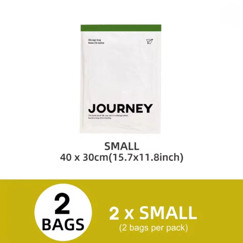 2-Pack Roll Up Compression Bags No Pump Required Travel Storage