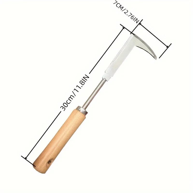 Stainless Steel L Shaped Gap Weeding Tool - Precision Garden Hand Tool