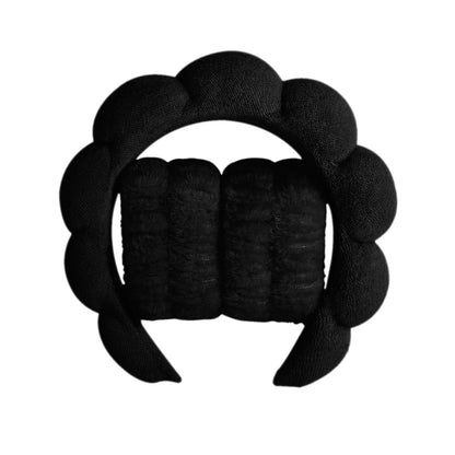 Microfiber Spa Headband Set - Face Washing Scrunchie Wristbands