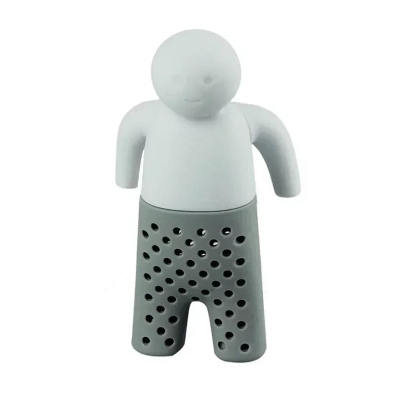 Food Grade Silicone Person Shaped Tea Infuser Strainer Bag