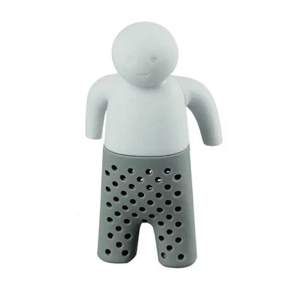 Food Grade Silicone Person Shaped Tea Infuser Strainer Bag