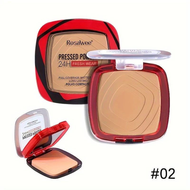 24H Matte Pressed Powder Foundation - Full Coverage Oil Control