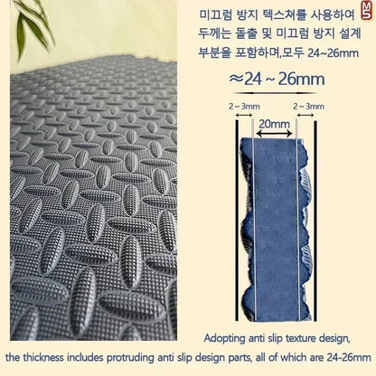 8Pcs 2.5cm Thick Nonslip Baby Play Mat Soundproof Puzzle Gym