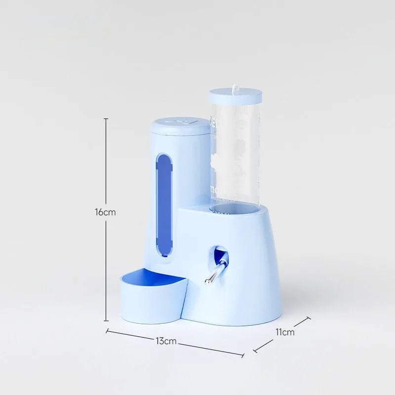 Automatic Hamster Feeder 2-in-1 Water Dispenser & Food Bowl