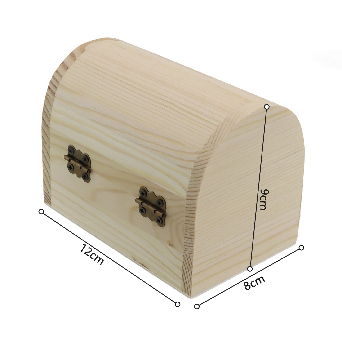 Wooden Craft Box Jewellery Storage Trinket Keepsake Organizer