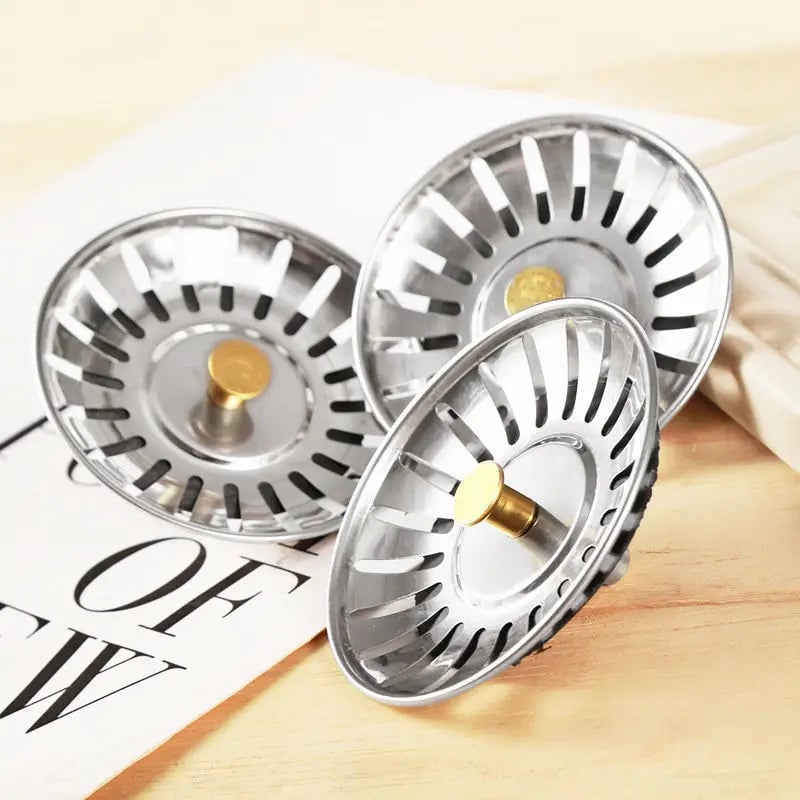Stainless Steel Kitchen Sink Strainer Stopper with Fine Mesh Filter