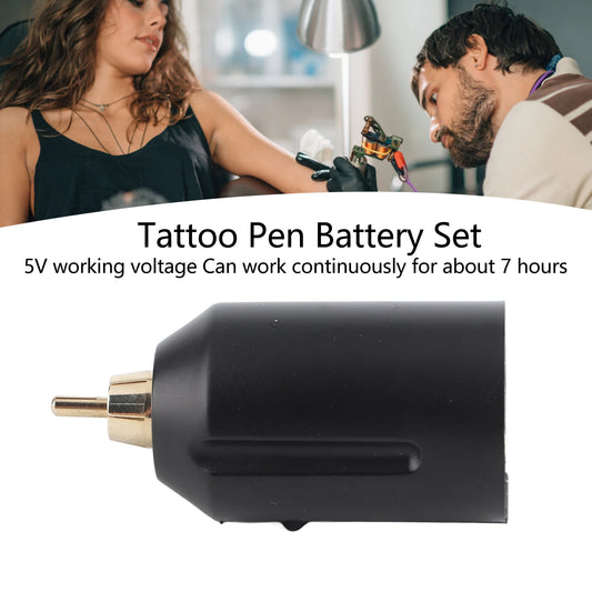 3-12V USB Cordless Tattoo Pen Power Supply - Adjustable Voltage Black