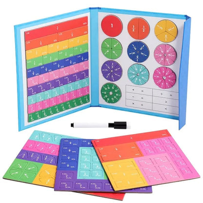 Magnetic Fraction Puzzles - Montessori Math Teaching Aid Educational Toy