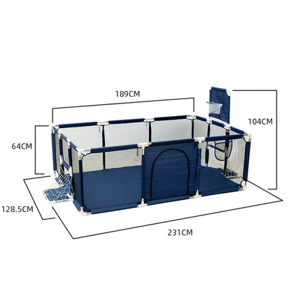 Large Indoor Baby Playpen Safety Barrier Fence Corralito Groundbox