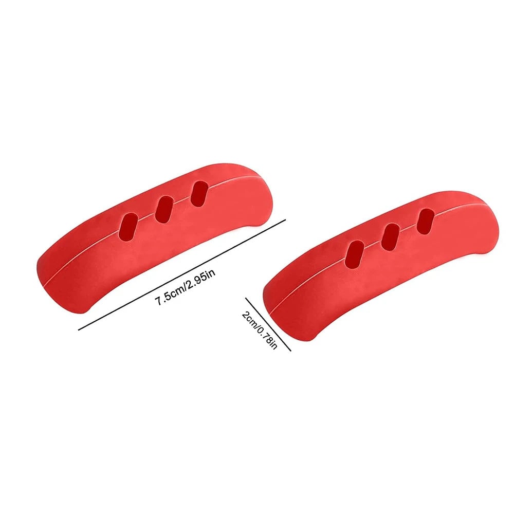 2Pcs Silicone Pan Handle Covers Heat Resistant Kitchen Grip Sleeves