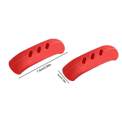 2Pcs Silicone Pan Handle Covers Heat Resistant Kitchen Grip Sleeves