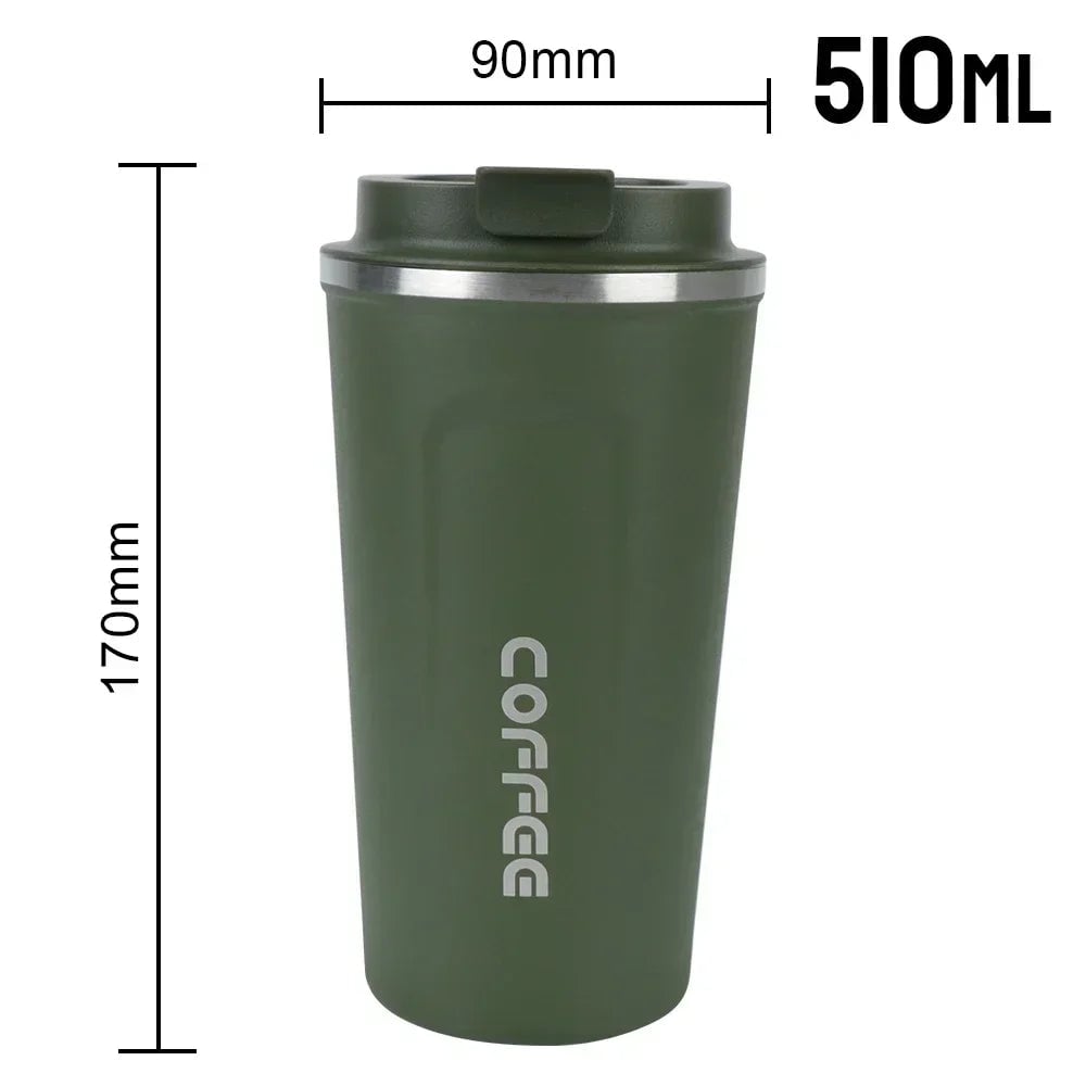 380/510ML Double Wall Stainless Steel Leak-Proof Travel Thermos Mug