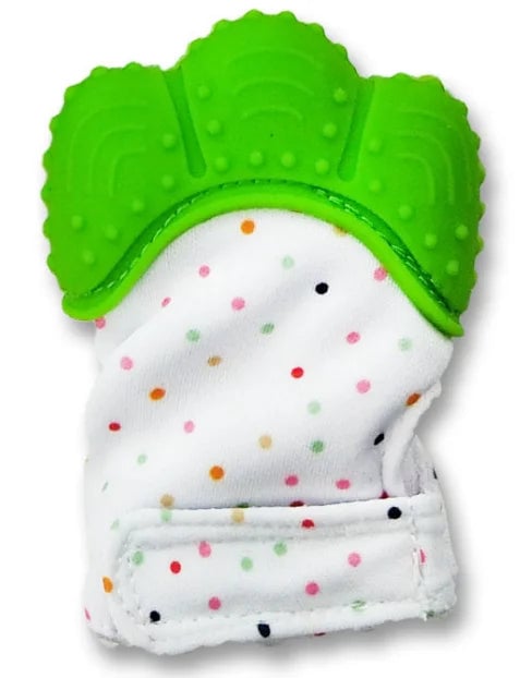 Food Grade Silicone Baby Teething Gloves Pain Relief Mittens