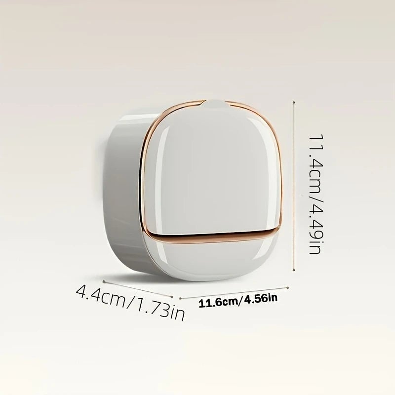 Premium Soap Holder with Lid - No Drill Wall Mount for Shower Bath