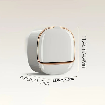 Premium Soap Holder with Lid - No Drill Wall Mount for Shower Bath
