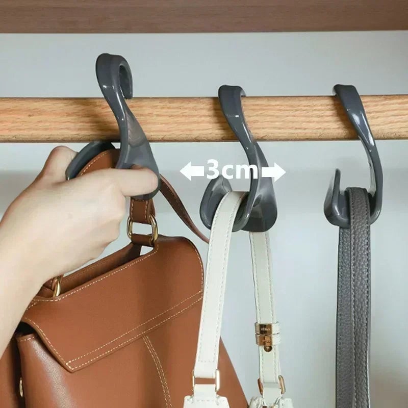 5-Pack Handbag Hooks - Multi-Purpose Wardrobe Storage Organizer