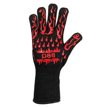 800°F Heat Resistant Oven Gloves - Fireproof BBQ Baking Mitts