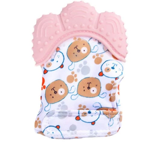 Food Grade Silicone Baby Teething Gloves Pain Relief Mittens